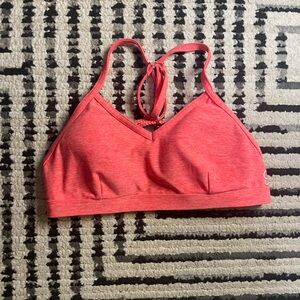 Bombshell Sportswear braid back sports bra in coral size XL